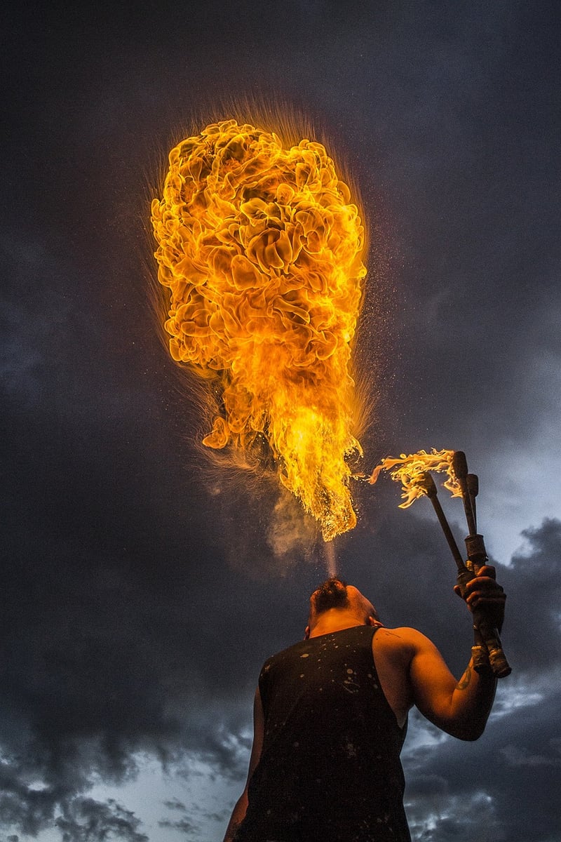 Fire-breathing Performers